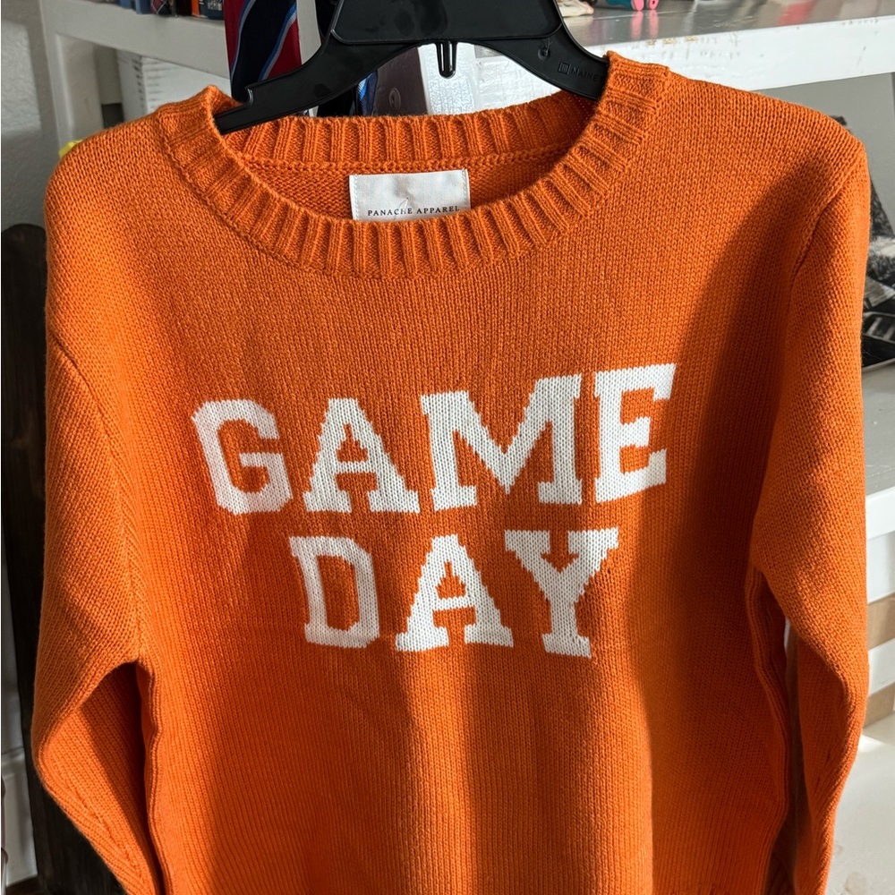 Orange 'Game Day' Sweater